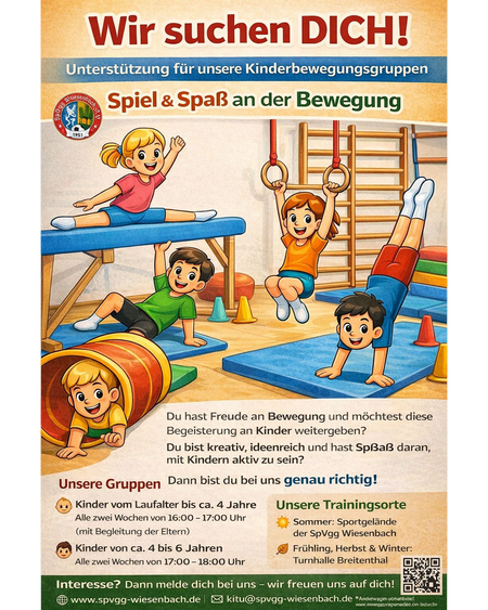 Wir suchen dich - Unterstützung für unsere Kinderbewegungstruppen